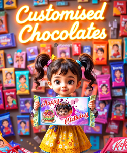 Customised Chocolate Wrapper Designing Creation in Hyderabad Warangal Eluru Guntur Vijayawada Bangalore Mumbai Pune Ahmedabad Delhi INDIA